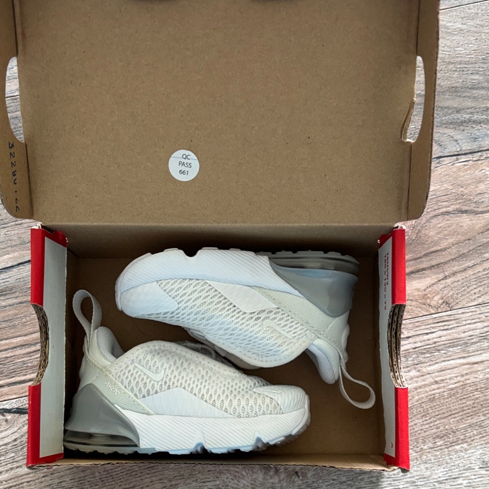 Nike Kids White Mesh Slip-On Shoes
